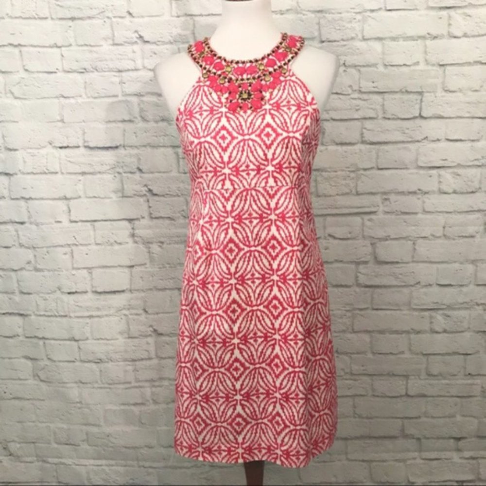 INC International Concepts Beaded Halter Dress 8